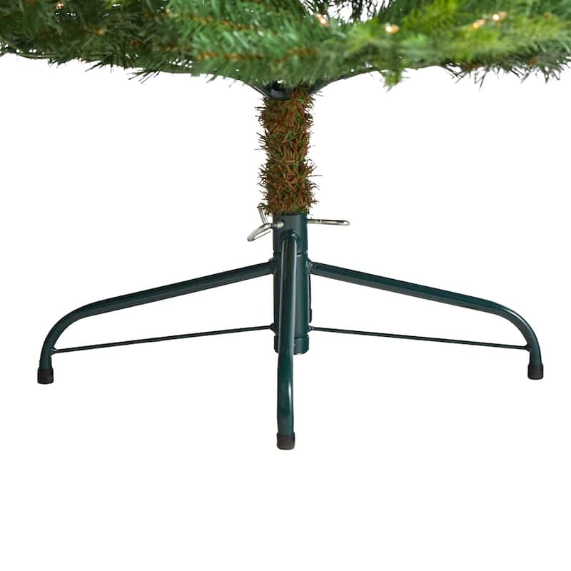 6ft. Spruce Artificial Christmas Tree with 350 Clear Lights & 631 Branches - Classic Seasonal Holiday X-Mas Tree