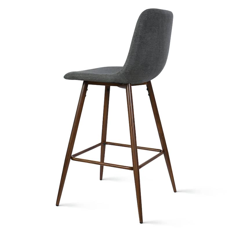 Fabric Upholstered 26" Counter Stool (Set of 2) - 38"x19"x19"