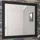 preview thumbnail 2 of 16, Shorewood Square Bathroom Soft Matte Black Mirror