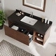 preview thumbnail 69 of 73, 48" Modern Floating Single Bathroom Vanities with Sink, Brown or Natural wood, 2 Drawers