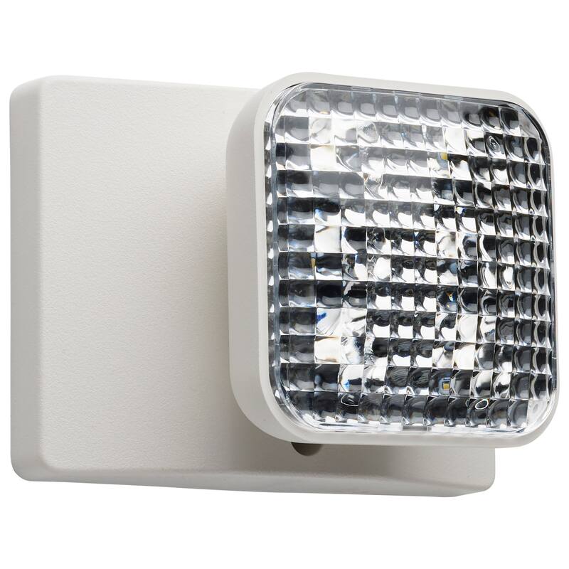 Remote Emergency Light Low-Voltage Backup Single Head - White - White