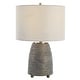 preview thumbnail 1 of 5, Uttermost Gorda Bronze Ceramic Table Lamp - 23"H,   Shade 10"H x 15 Dia. (in)