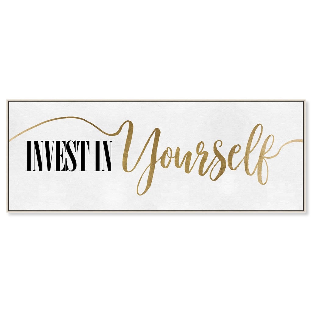 Invest In Yourself Panoramic Canvas by Art Remedy