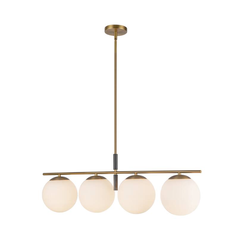 Alora Lighting LP421437 Zuri 4 Light 37" Wide Linear Chandelier with