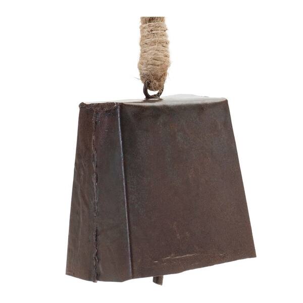 Bronze Metal Bell Ornament with Jute Rope Hanger (Set of 4) - Bed Bath ...