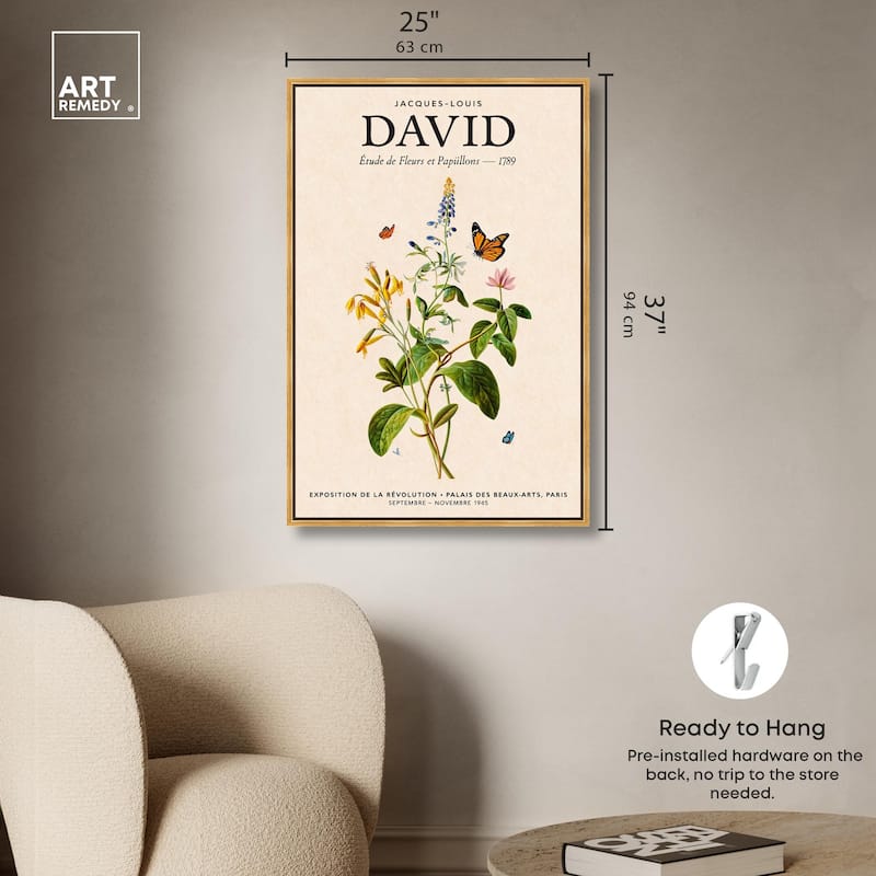 David's Delicate Flowers Canvas by Art Remedy