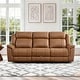 preview thumbnail 47 of 82, Spruce & Spring Genuine Leather Power Reclining Sofa with Optional Console & Flip-Down Table