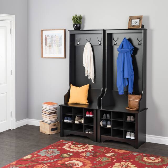 Prepac Hall Tree with Bench and Shoe Storage