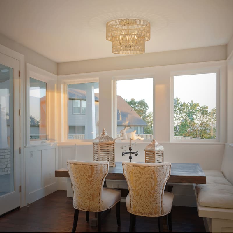 Minka Lavery 5043 Bungalow Heaven 5 Light 20" Wide Flush Mount with