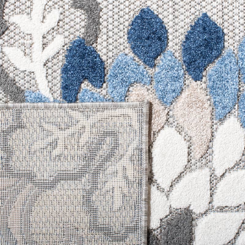SAFAVIEH Cabana Ortrun Indoor/ Outdoor Waterproof Patio Floral Rug