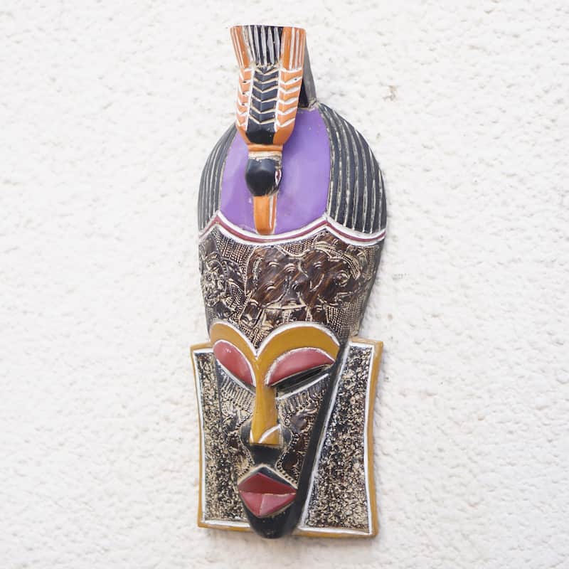 Novica Handmade Anabiah African Wood Mask