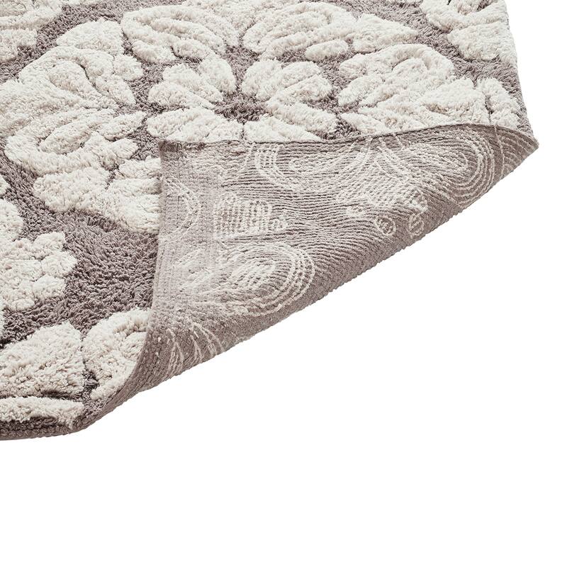Better Trends Medallion Collection 100% Cotton 5-Pc Set Bathroom Rugs-Soft & Super Absorbent, Non-Skid Latex, Machine Washable