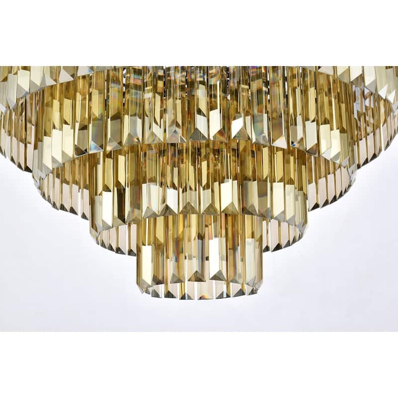 Royce Edge 33-Light Matte Black Chandelier