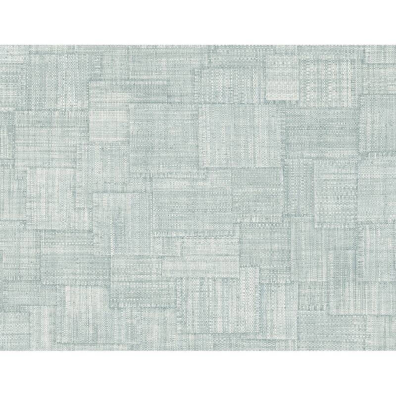 Seabrook Designs Woven Blocks Embossed Vinyl Unpasted Wallpaper