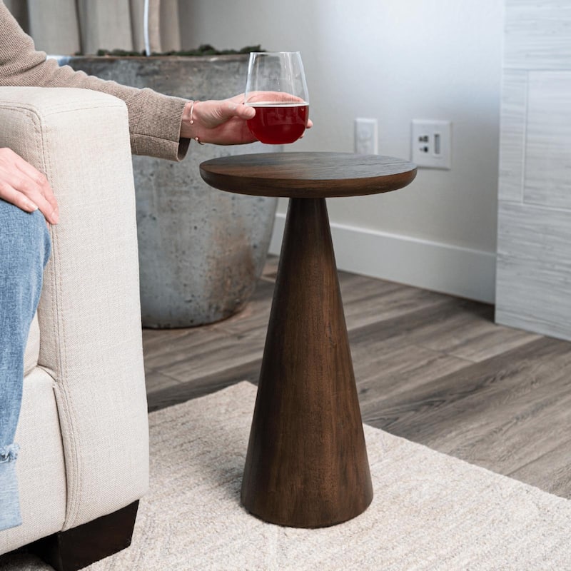 Maven Lane Owen Rustic Wooden Drink Table