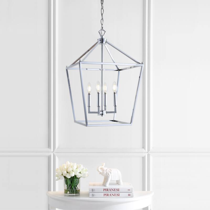 Marion Lantern Metal LED Pendant, by JONATHAN Y