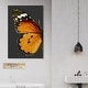 preview thumbnail 1 of 8, Oliver Gal 'Monarch and Glitter Butterfly' Animals Wall Art Canvas Print Insects - Orange, Black 30 x 45