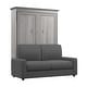preview thumbnail 2 of 10, Versatile Full Murphy Bed with Sofa (73W) by Bestar
