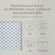 preview thumbnail 40 of 91, over&back Hand-Blocked 100% Cotton Placemats - Machine Washable - Set of 4