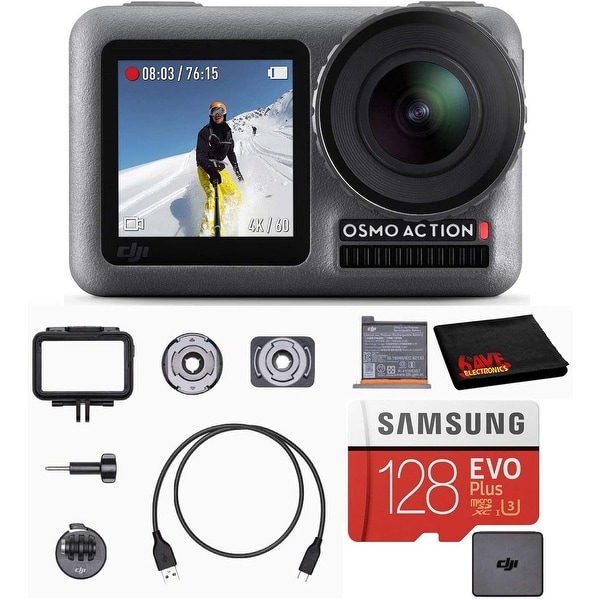 DJI Osmo Action Cam Digital Camera Bundle Waterproof 4K HDR + 128GB. Opens flyout.
