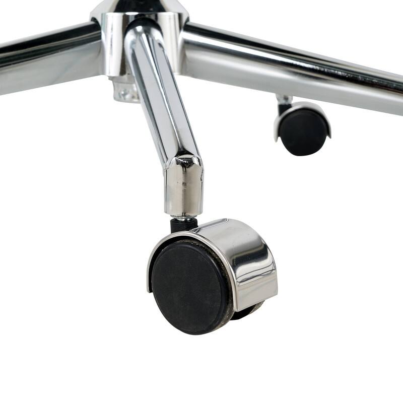 Modern Teddy Fabric Home Office Chair with Metal Legs-Set of 1-Lift Adjustment (3 Colors）