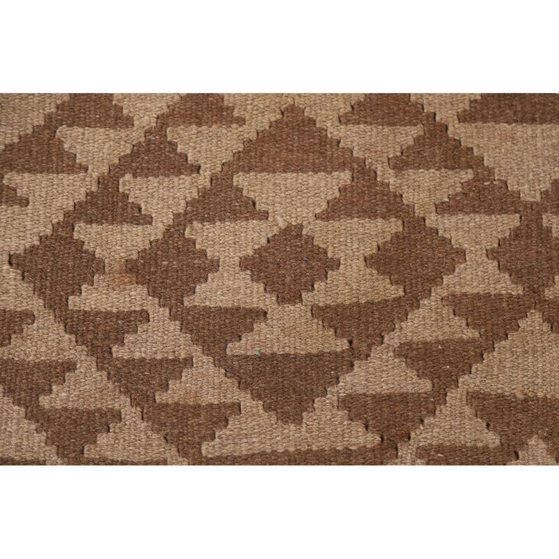 Reversible Kilim Oriental Area Rug Flat-weave Living Room Wool Carpet - 5'2" x 6'7"