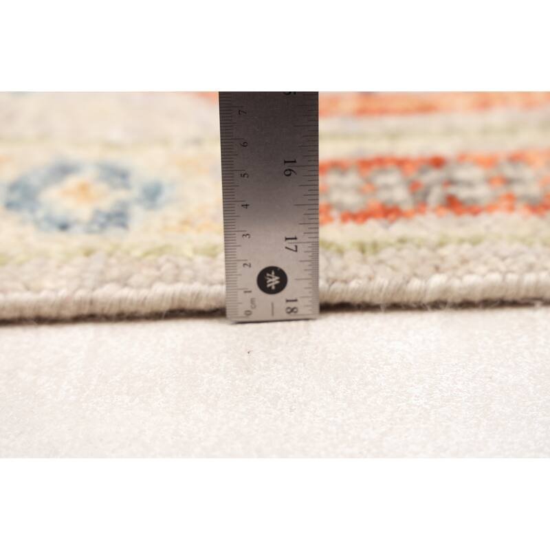 ECARPETGALLERY Hand-knotted Mamluk Light Grey Wool Rug - 2'6 x 7'11