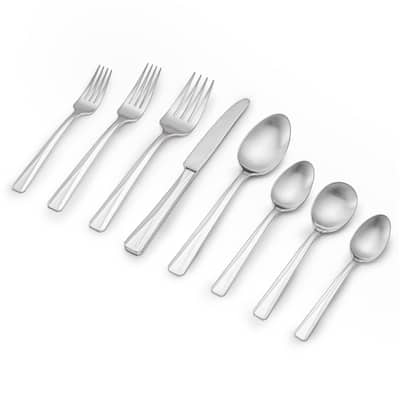 Table 12 50 Piece Flatware Set, Stainless Steel Kitchen Utensils Set