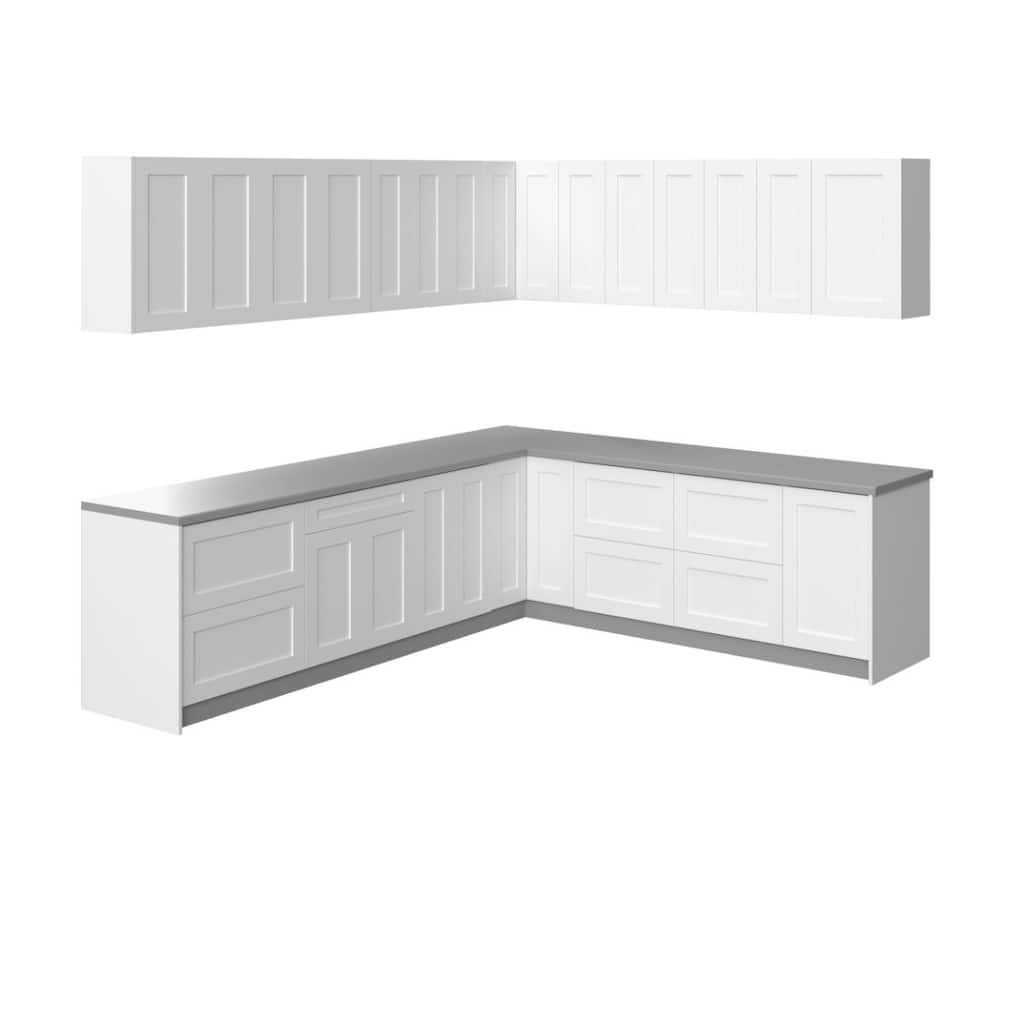 Kitchen Modern Collection White Matte Color Base Size 10x8,5Ft Wide - 102x120