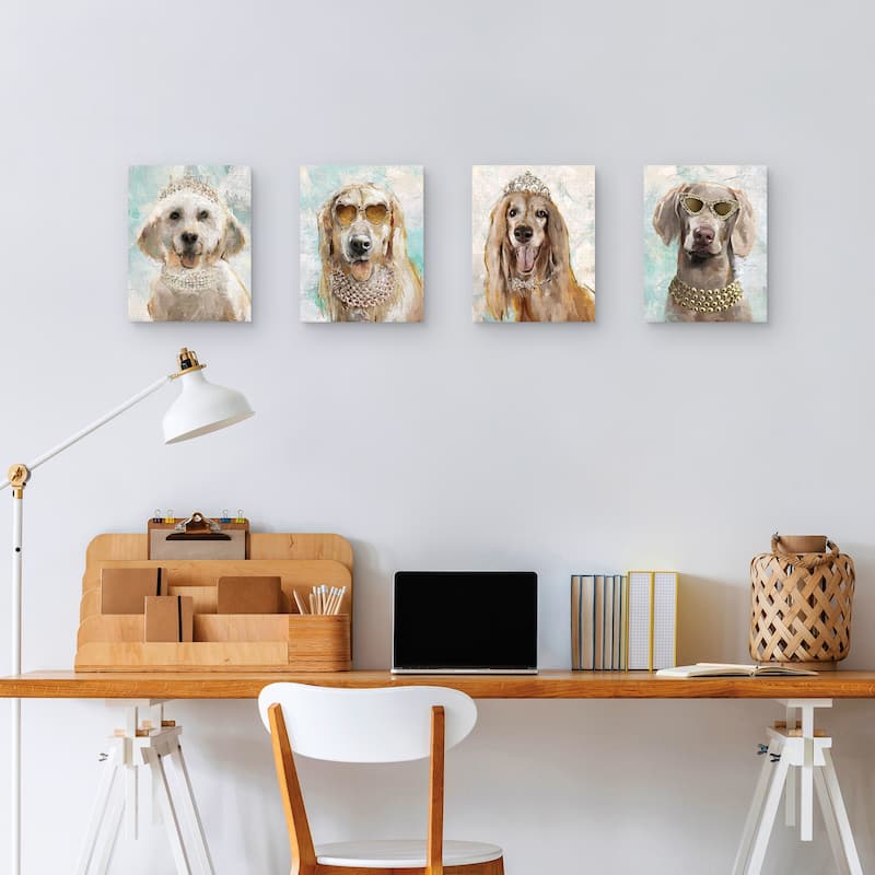 Doggie Divas I - IV by Studio Arts Canvas Art Prints