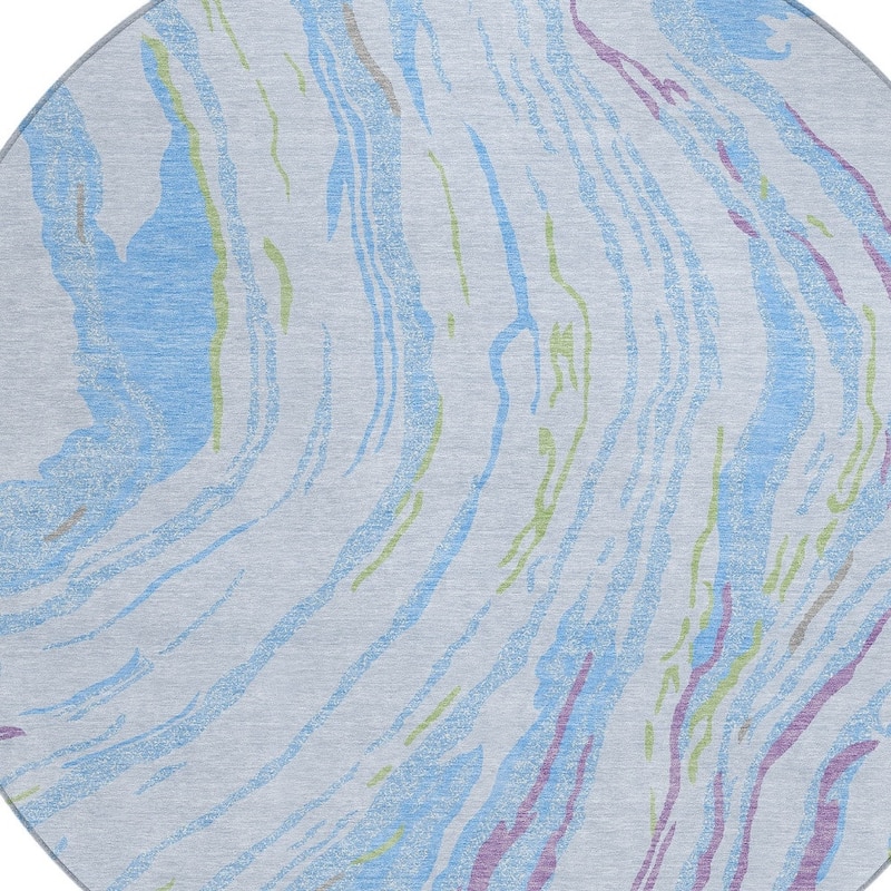 HomeRoots Abstract Transitional Rectangle Outdoor Rug
