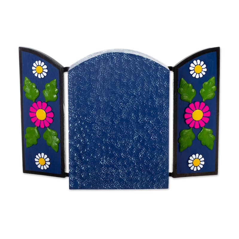 Novica Handmade Afterlife Canteen Ceramic Retablo