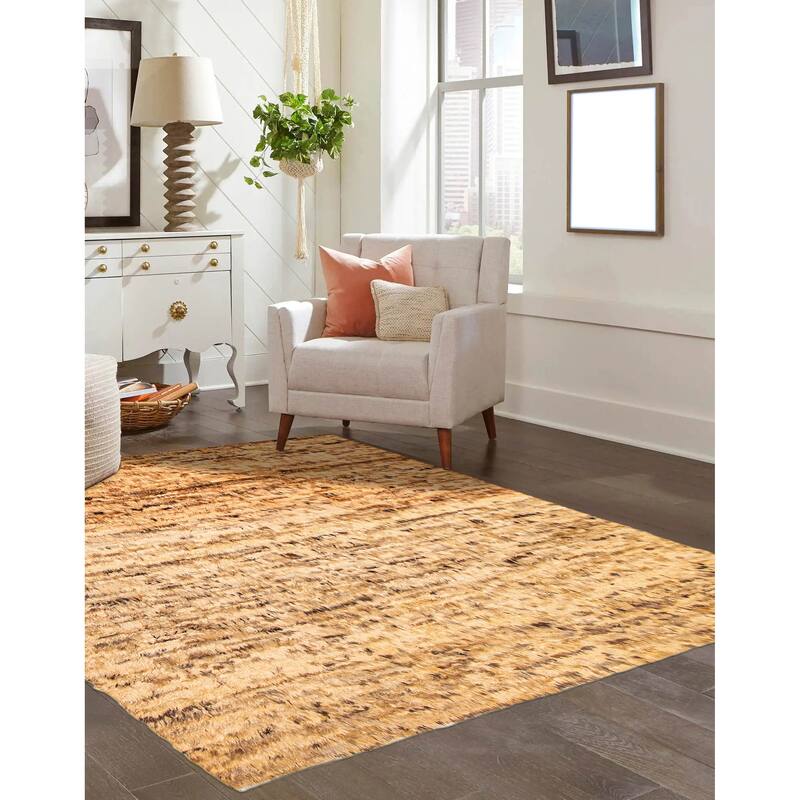 ECARPETGALLERY Hand-knotted Finest Peshawar Ziegler Beige, Tan Wool Rug - 9'10 x 9'6