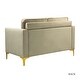 preview thumbnail 68 of 71, Clos 51'' Modern Upholstered Sofa with Golden Legs by HULALA HOME