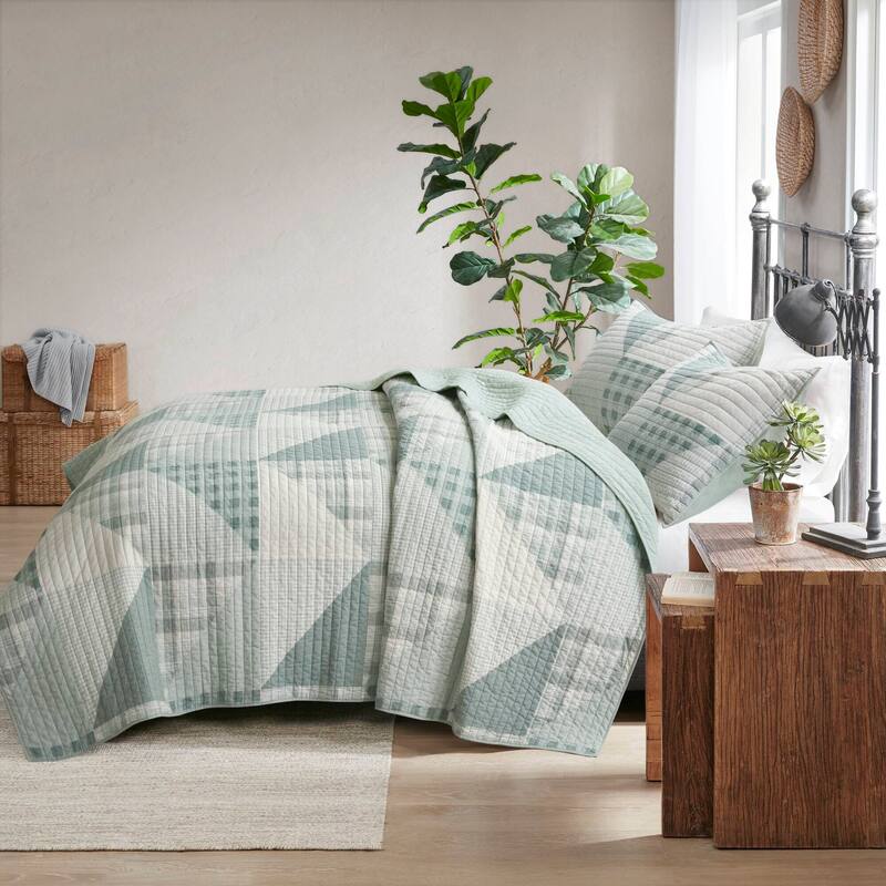 Woolrich Olsen 3 Piece Oversized Cotton Quilt Set