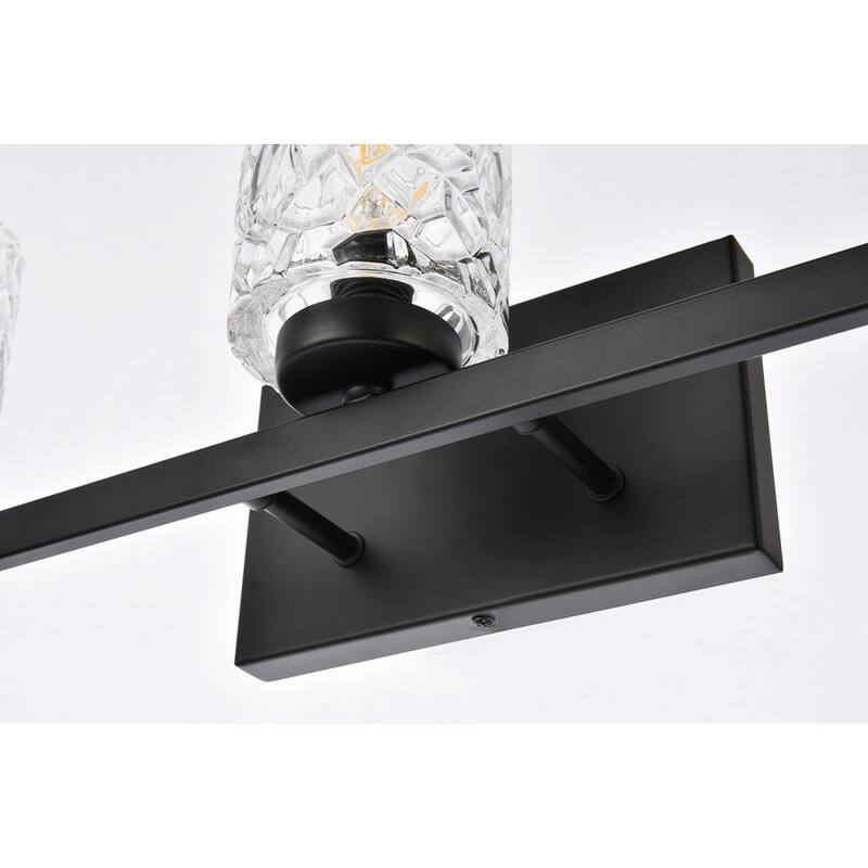 Cara 5 Light Bath Sconce with Clear Shade