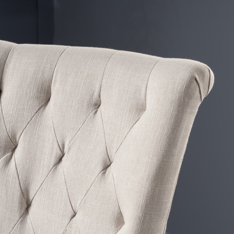 Velvet Tufted and Flared Dining Chairs
