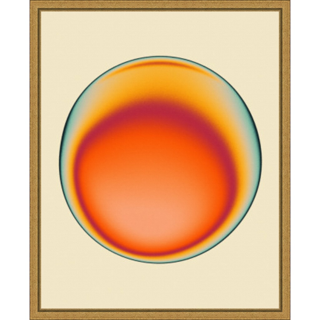 Ectoplasm 60 by Jazzberry Blue Framed Canvas Wall Art Print - Sylvie Gold
