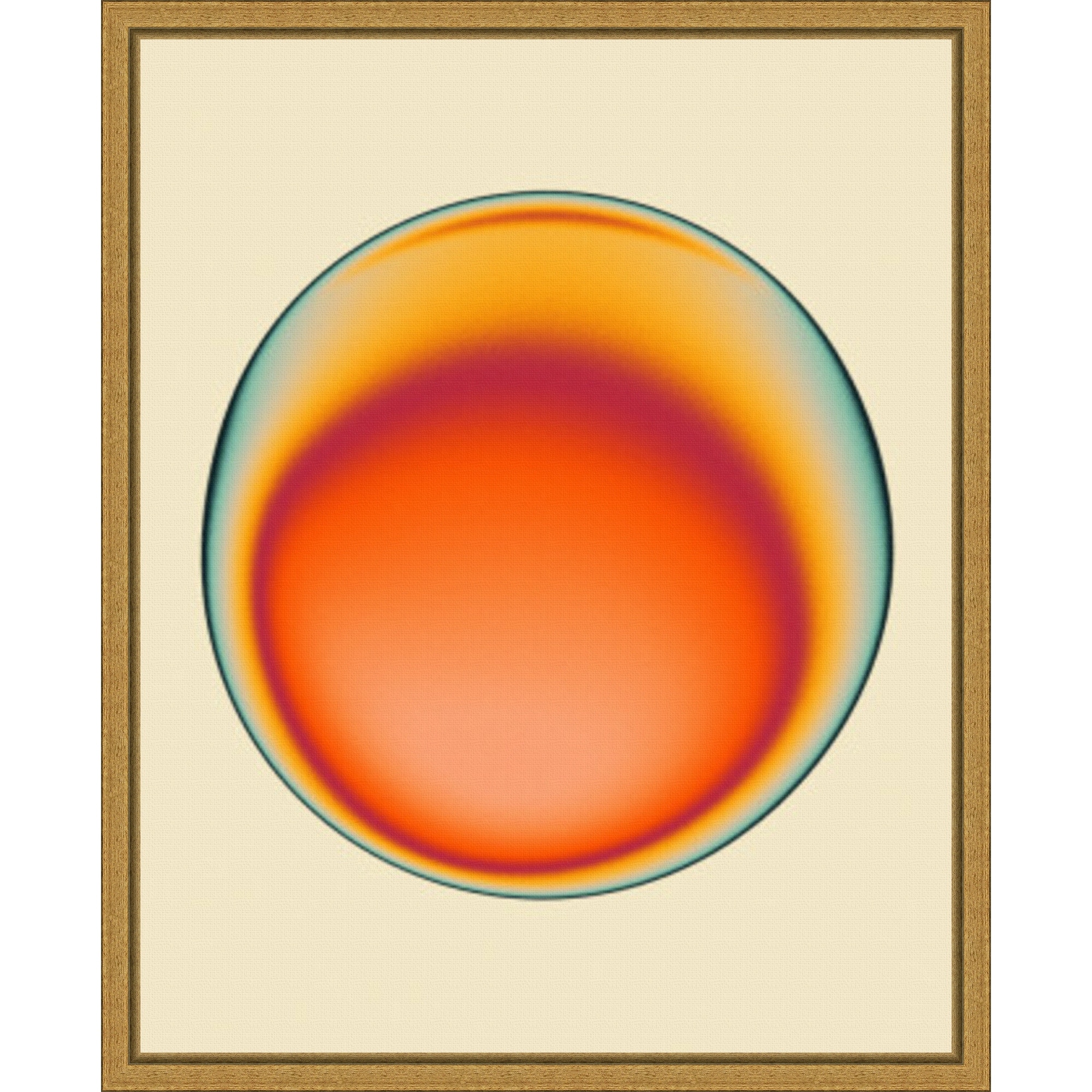 Ectoplasm 60 by Jazzberry Blue Framed Canvas Wall Art Print - Sylvie Gold