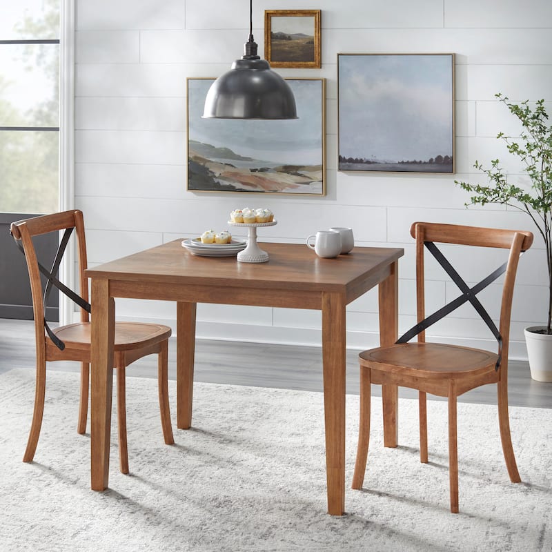 Simple Living Roland 3-Piece Dining Set - Driftwood Finish