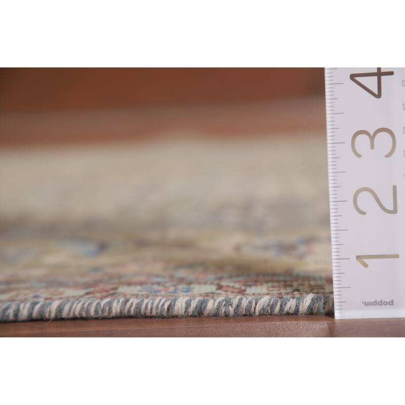 Geometric Tabriz Persian Vintage Area Rug Handmade Wool Carpet - 6'3" x 9'7"