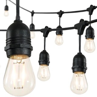 15-Light Indoor/Outdoor 48 ft. LED S14 Edison Buld String Lights by JONATHAN Y