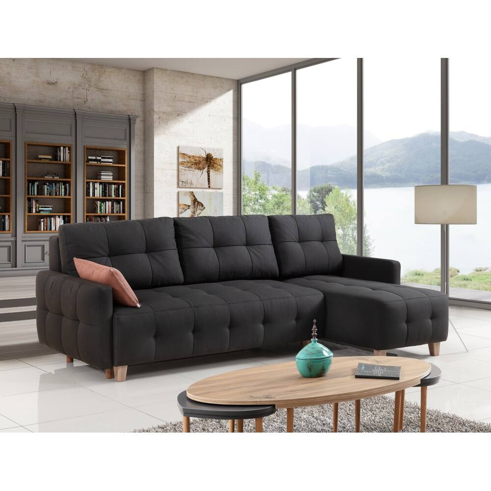 95" Reversible Chaise Sectional Sofa