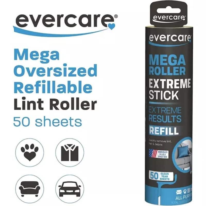 Evercare Mega Roller Extreme Stick Large Surface Roller Refill