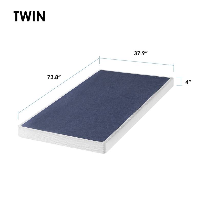4 Inch and 7.5 Inch Metal Box Spring Mattress Support with Wood Slats