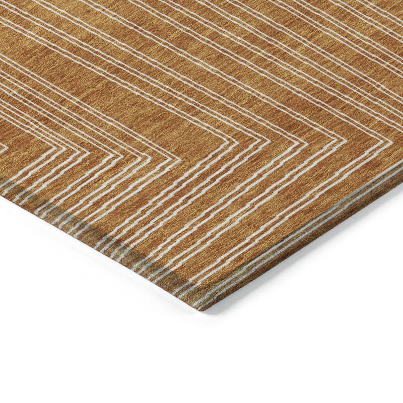 HomeRoots Geometric Transitional Rectangle Outdoor Rug
