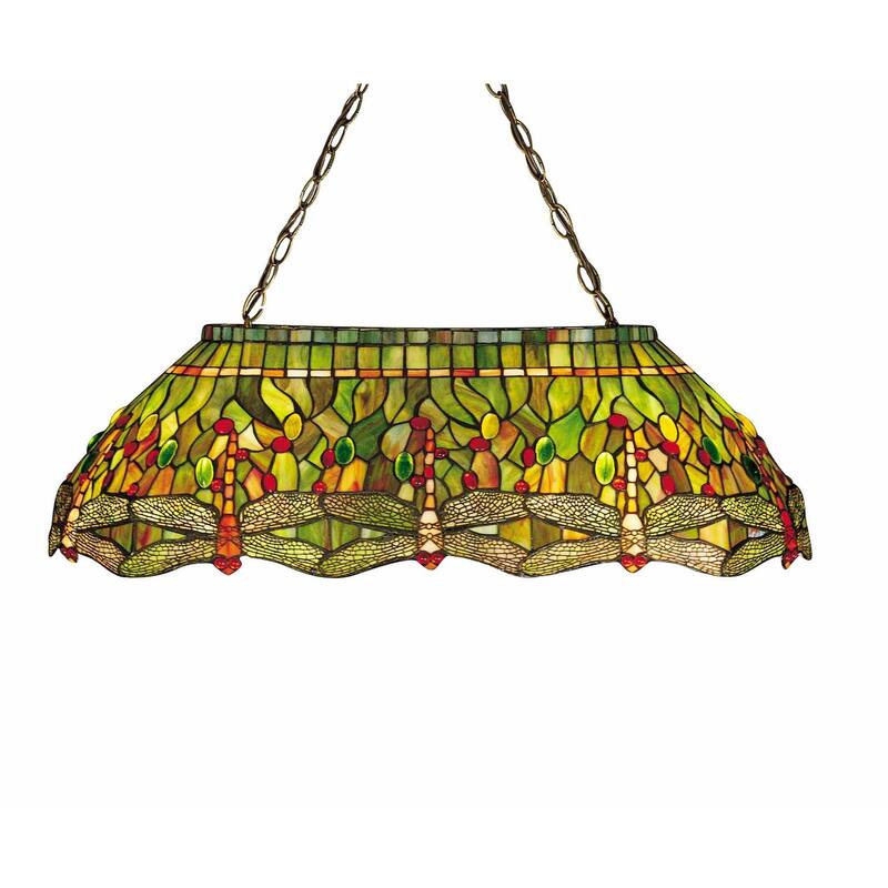 Meyda Tiffany Stained Glass / Tiffany Island / Billiard Fixture from