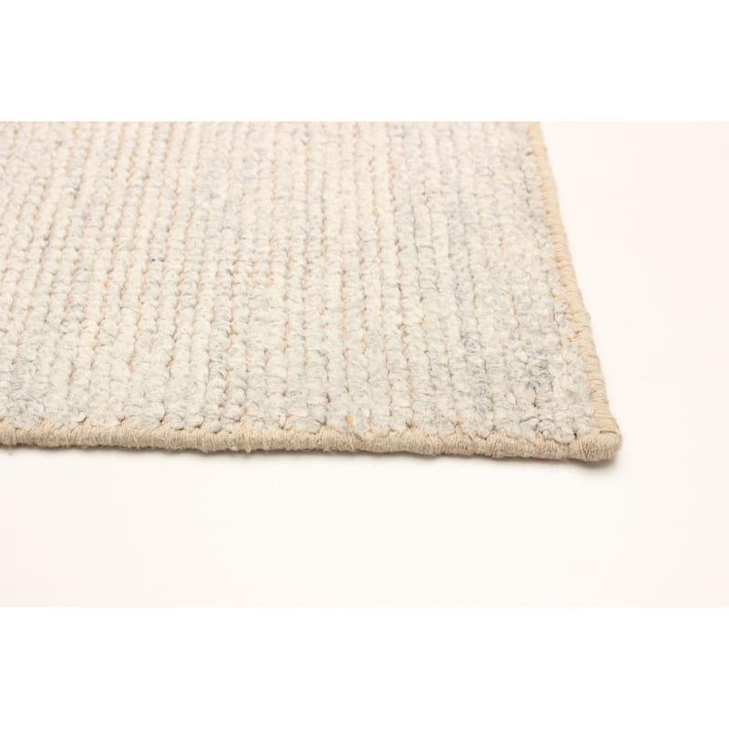 ECARPETGALLERY Hand-knotted Tangier Light Grey Wool Rug - 5'3 x 7'6