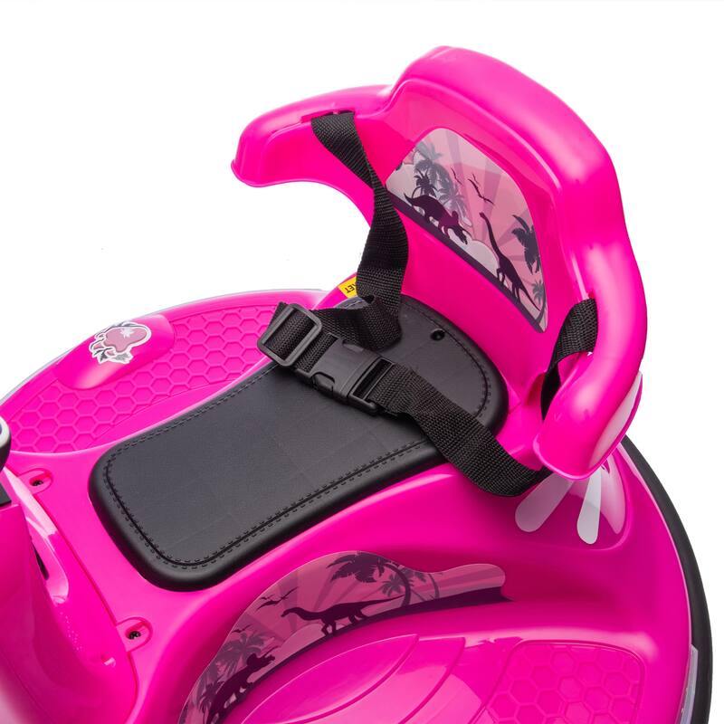 12V Kids Ride On Bumper car W/Parents control,Rotate 360 degrees,Two-handed switch for direction control For kids of 2-5