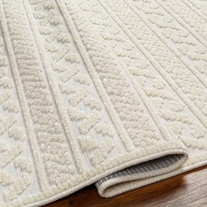 Livabliss Lyna Bohemian Stripe Washable Area Rug
